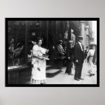 Beggar Woman on Broadway in New York City 1909 Print