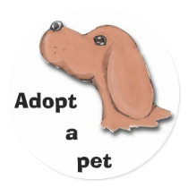 begging, Adopt, a, pet stickers
