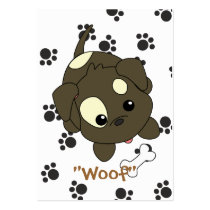 Begging Puppy business cards by candystore Begging Puppy business cards