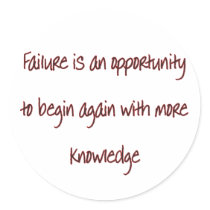 Begin Again Round Stickers