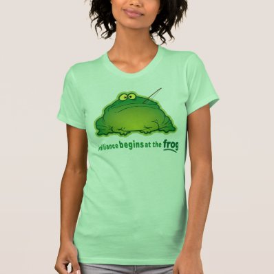 Begin At The Frog Funny Orchestra Joke T-shirt