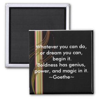 Begin-Goethe-Motivational Magnets magnet