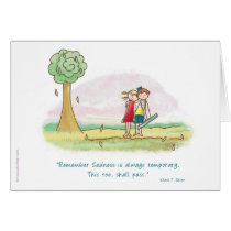 Begin Within - Sadness is Temporary Sympathy card