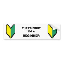 Beginner Driver bumper stickers by JdmPunk Beginner Driver bumper stickers
