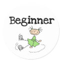 Beginner Ice Skater Sticker