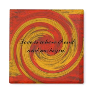 Beginning Love Quote Magnet_Romantic Gifts magnet