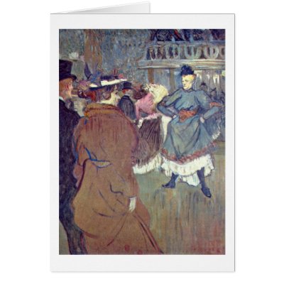 Beginning Quadrille By Henri De Toulouse-Lautrec Greeting Card by artpaintings