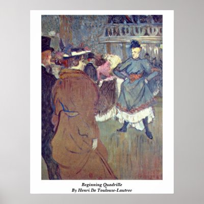 Beginning Quadrille By Henri De Toulouse-Lautrec Print by artpaintings