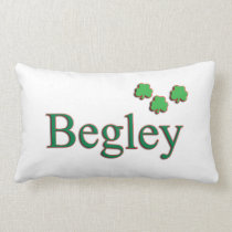 Begley Irish Family Name Pillow