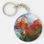 Begonia Flowers Keychain
