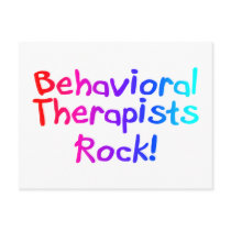Behavioral Therapists Rock Post Card