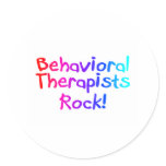 Behavioral Therapists Rock Sticker