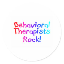 Behavioral Therapists Rock Sticker