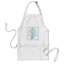 Behcet's Disease Keep Calm and Carry ON Apron
