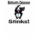 Behcets Disease Stinks Skunk Awareness Design t-shirts by animals4acause Behcets Disease Stinks Skunk Awareness Design t-shirts