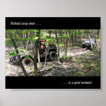 Behind every Man is a good woman Print