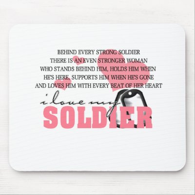 Behind every Soldier Mouse Pads by hooah_designs