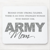 Behind Every Strong Soldier 1 Mousepad