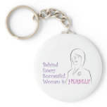 Behind Every Successful Woman is Herself Keychain