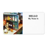Behind the Counter at the Drugstore Shipping Labels