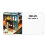 Behind the Counter at the Drugstore Shipping Labels
