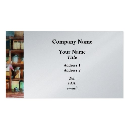 Behind the Counter at the General Store Business Card