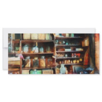 Behind the Counter at the General Store Rack Card Template