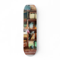 Behind the Counter at the General Store Custom Skate Board