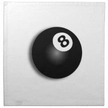 Behind The Eight Ball! Cloth Napkins