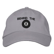 Behind The Eight Ball Embroidered Hat embroidered hats by fathersdaytshirts Behind The Eight Ball Embroidered Hat embroidered hats
