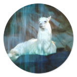 Behind the Falls Round Sticker
