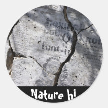 behind the message round sticker