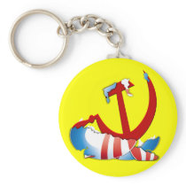 Behind The Obama Logo Key Chain