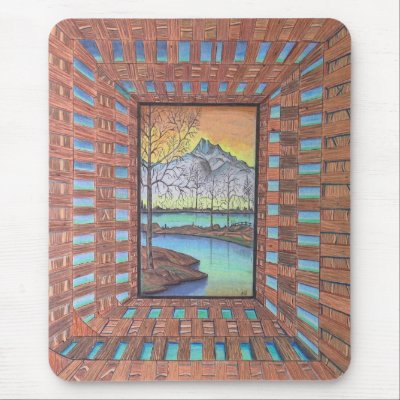 Behind The Woodwork Drawings Mousepad by amazingb