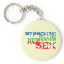 Behinderung ist kein Hindernis für Sex keychains