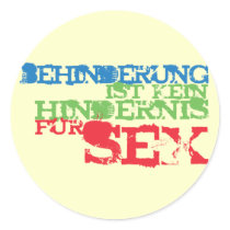 Behinderung ist kein Hindernis für Sex stickers