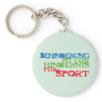 Behinderung ist kein Hindernis für Sport keychains