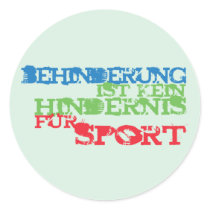 Behinderung ist kein Hindernis für Sport stickers