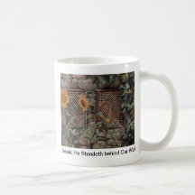 Behold, He Standeth behind Our Wall Coffee Mug
