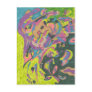 Behold, Original Abstract Post Card