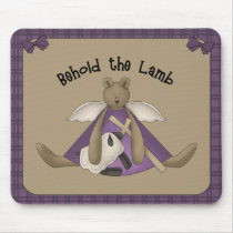 Behold the Lamb Christian Mousepad by berkeleygirlforever Behold the Lamb Christian Mousepad