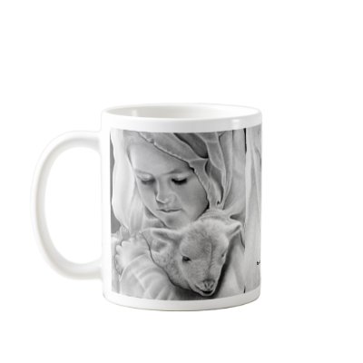 Behold the Lamb of God Mug by katerinaart