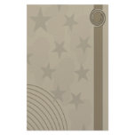 Beige and brown abstract design stationery