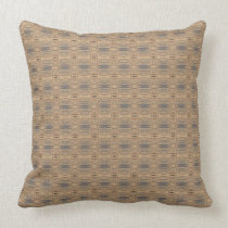 Beige and Brown Sophisticated Pattern Throw Pillow pillows