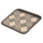 Beige and brown square tiles iPad sleeves