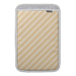 Beige and Tan Stripe Pattern. Sleeve For MacBook Air