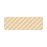 Beige and Tan Stripe Pattern. Return Address Label
