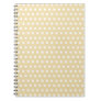 Beige and White Polka Dot Pattern. Spotty. Notebooks