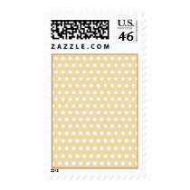 Beige and White Polka Dot Pattern. Spotty. Stamps