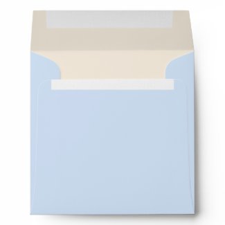 Beige Baby Blue Linen Envelopes